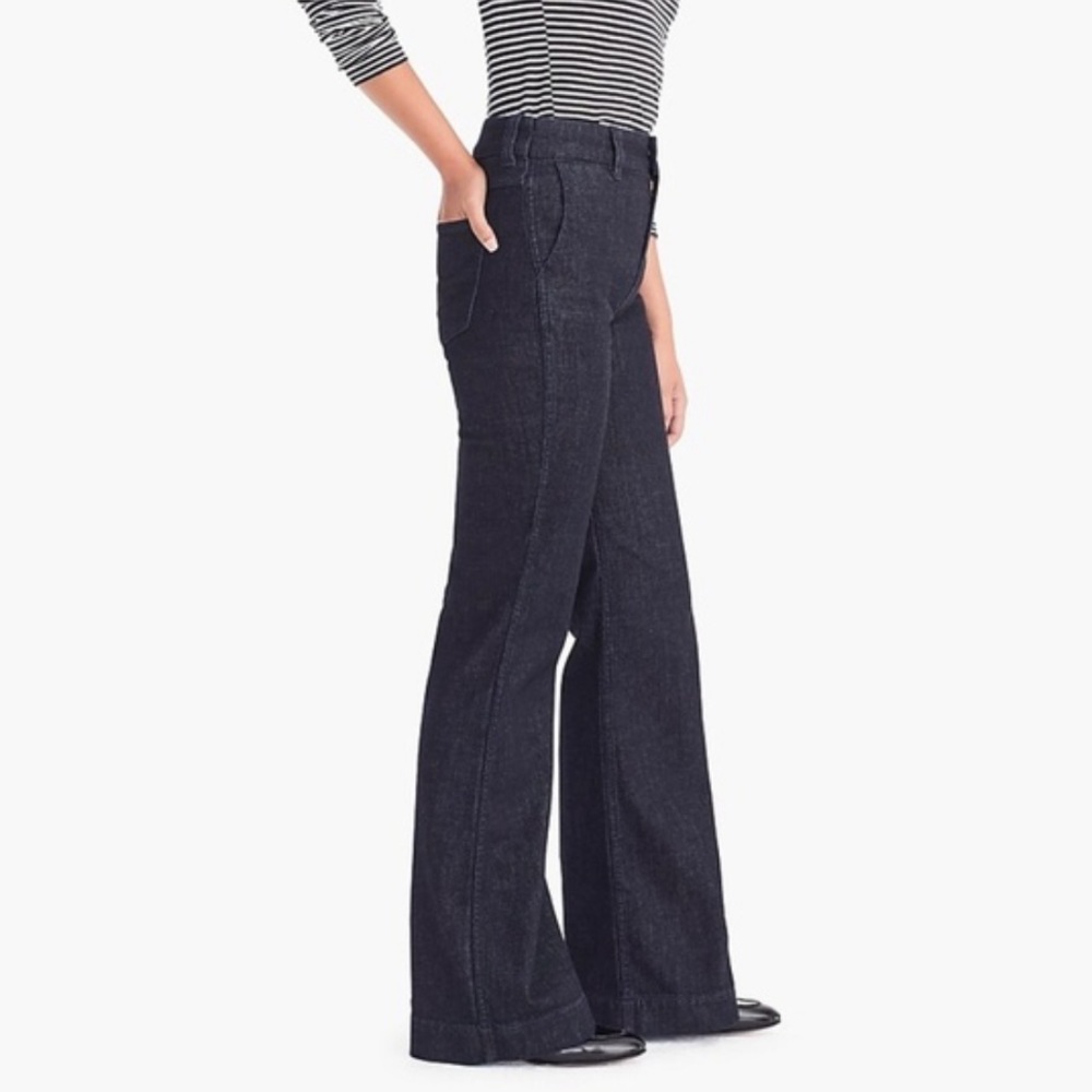 J. Crew Wide-leg Trouser Jean Classic Rinse